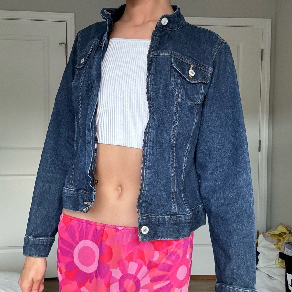 Vintage Lands End Jean Jacket - Picture 2 of 3